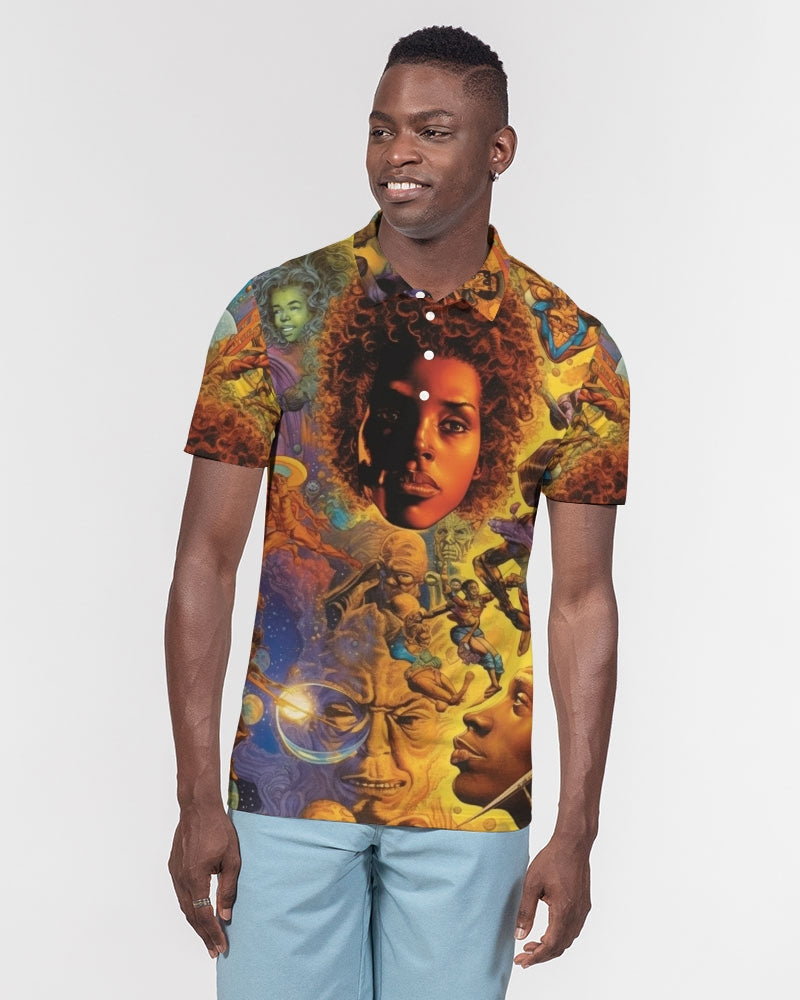 Wi-Fi Men's Slim Fit Short Sleeve Polo