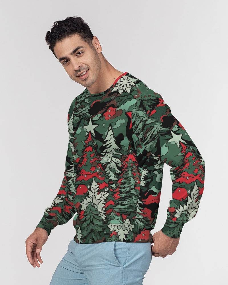Tis The Seasoning Camo Men's Classic French Terry Crewneck Pullover