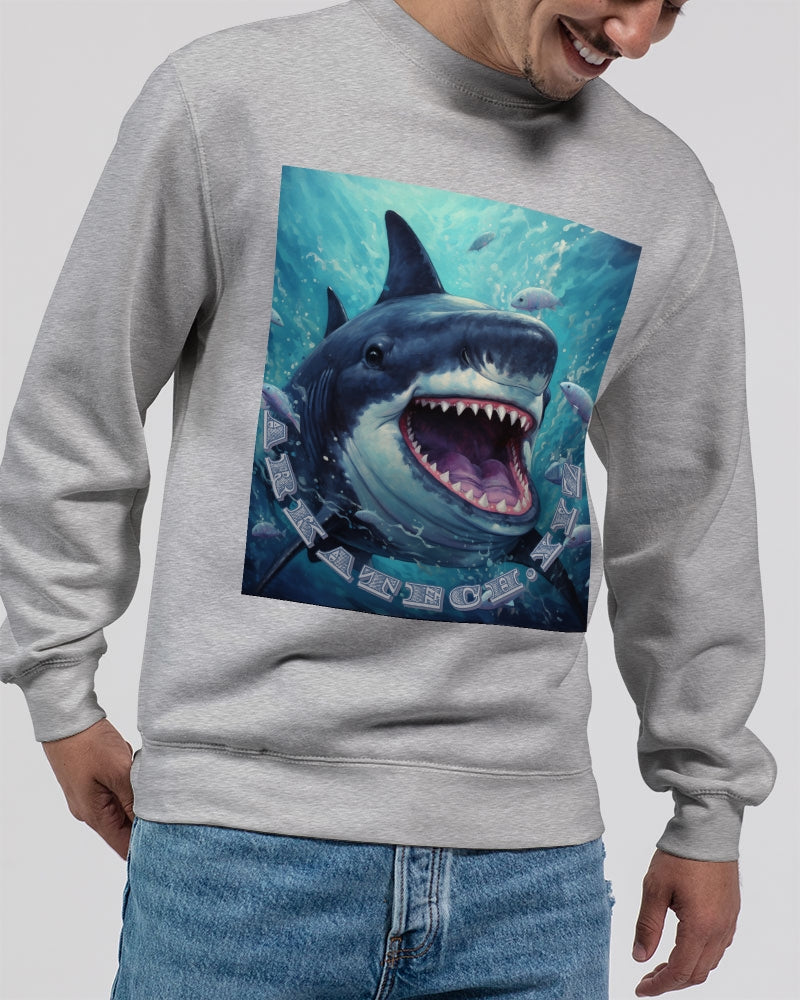 Shark Bite Unisex Premium Crewneck Sweatshirt | Lane Seven