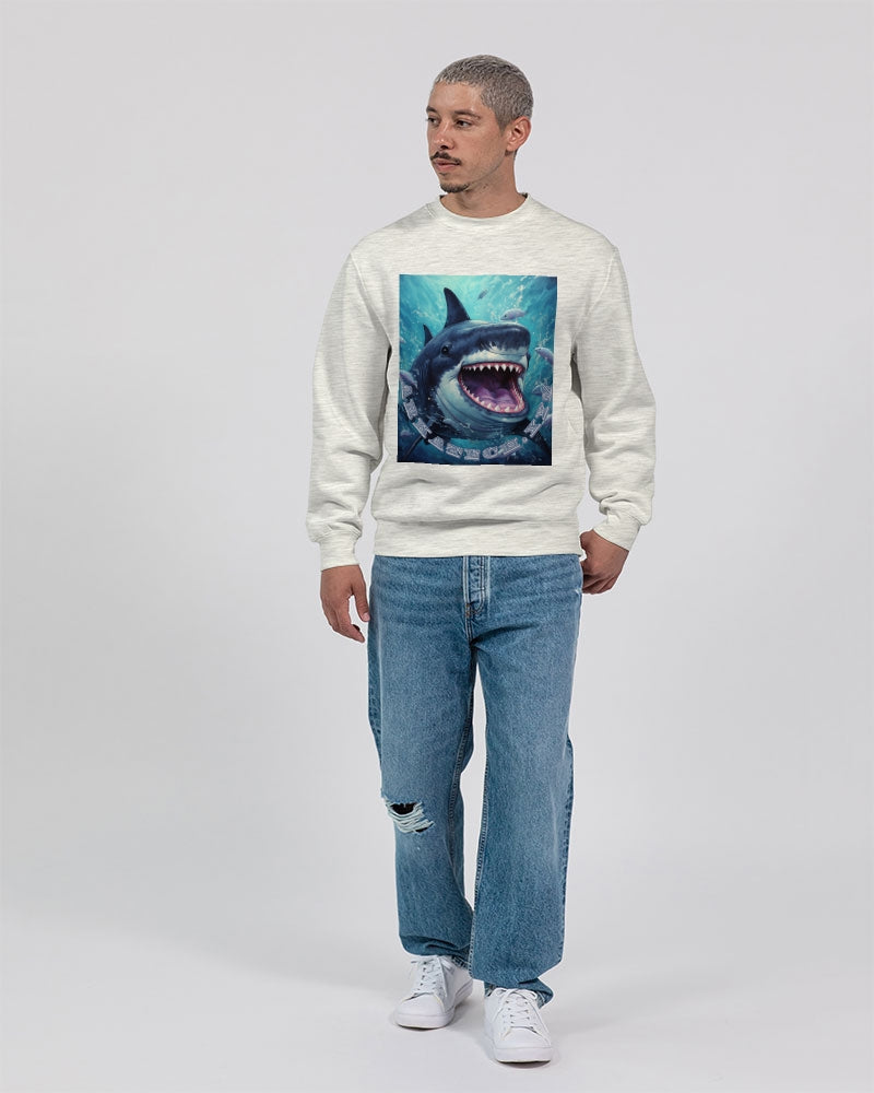 Shark Bite Unisex Premium Crewneck Sweatshirt | Lane Seven