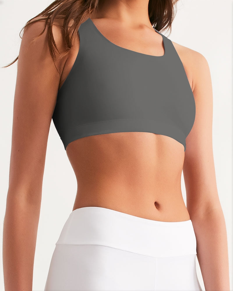 MID GRAY Women's Seamless Sports Bra