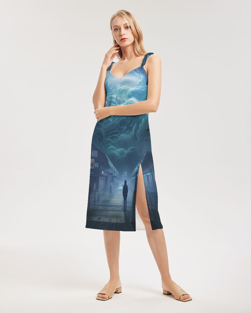 Seoul #02 Women's Tie Strap Split Dress