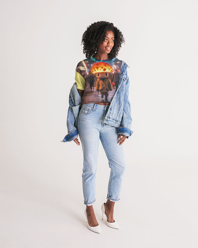 Mellow Mush Women's Lounge Cropped Tee