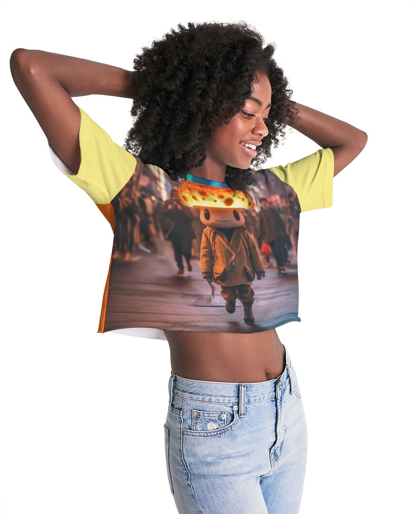 Mellow Mush Women's Lounge Cropped Tee