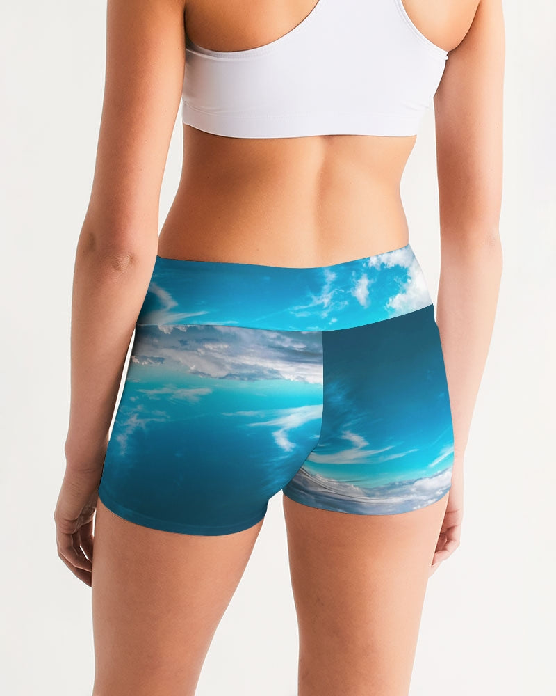 Ozone Women's Mid-Rise Yoga Shorts