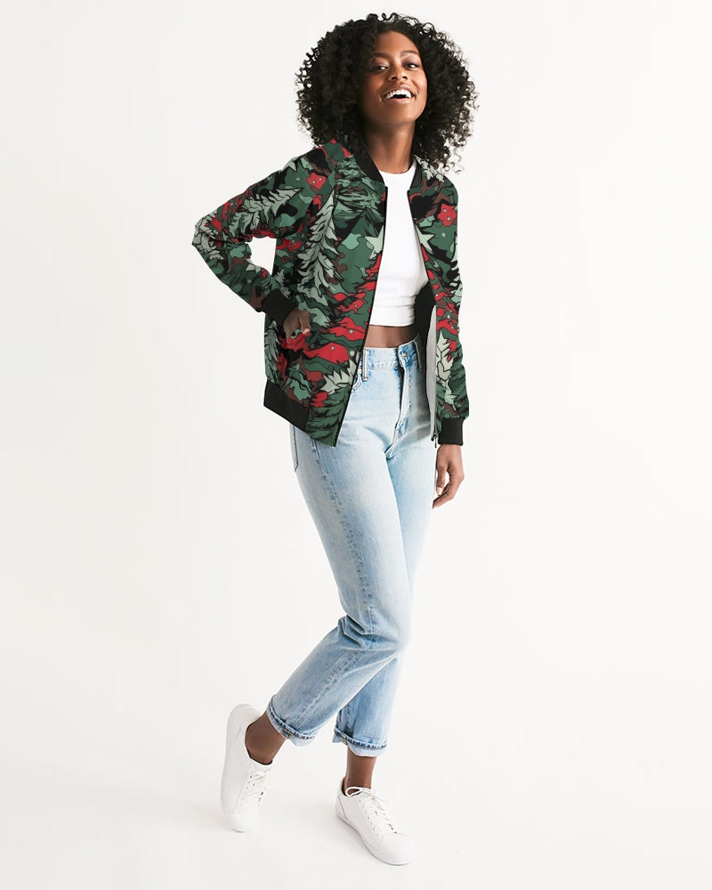 Tis The Seasoning Camo Women's Bomber Jacket