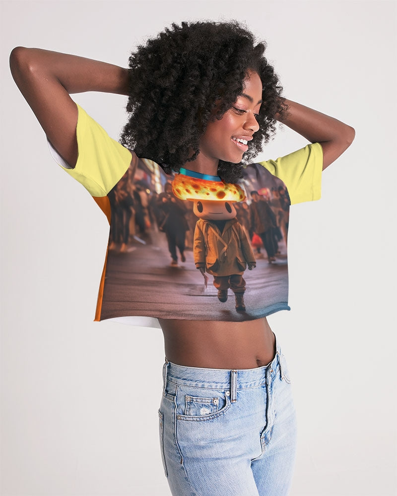 Mellow Mush Women's Lounge Cropped Tee