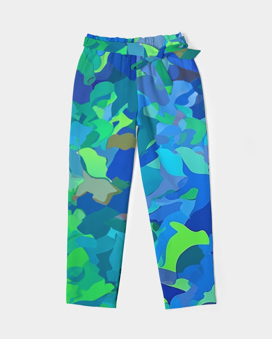 Atlantis Camo Women's Belted Tapered Pants