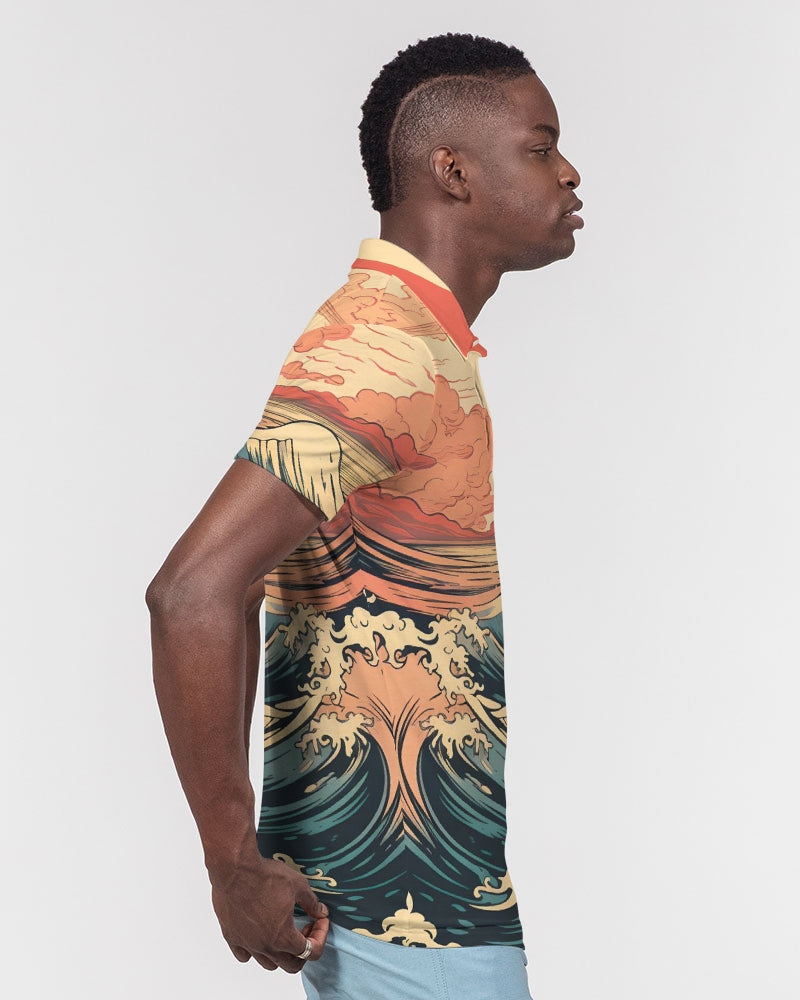 Tropical Haze Men's Slim Fit Short Sleeve Polo