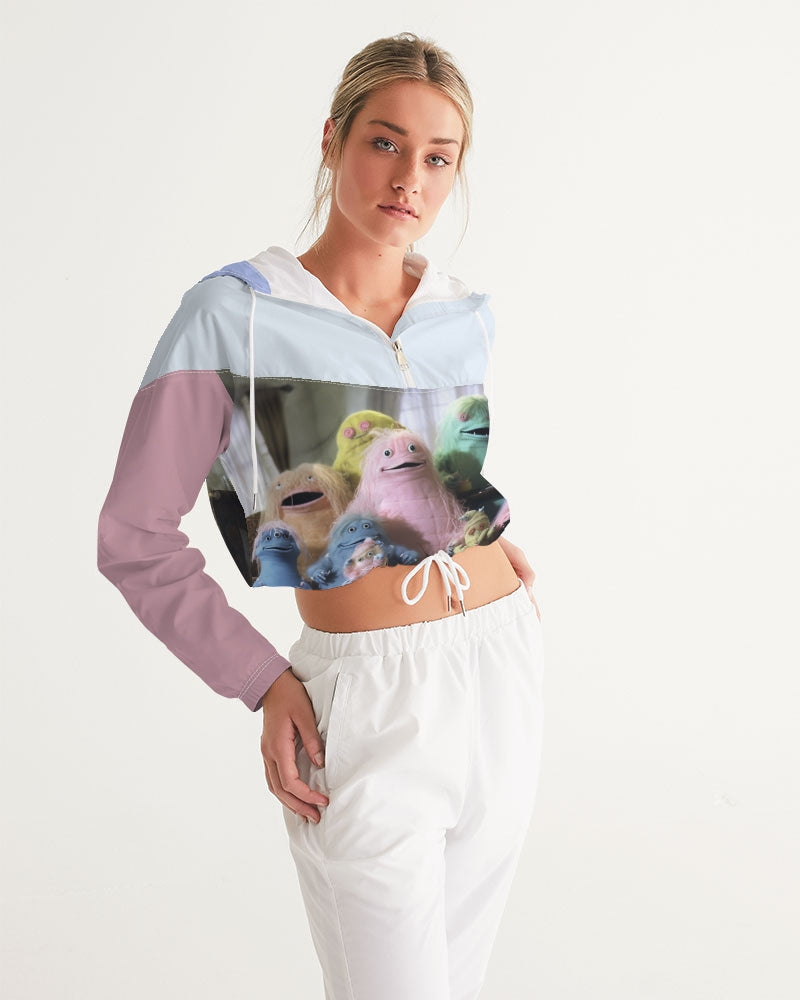 Family Ties Women's Cropped Windbreaker