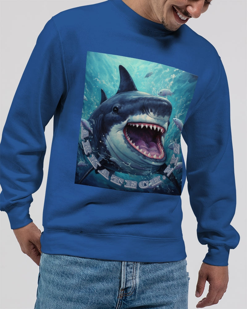 Shark Bite Unisex Premium Crewneck Sweatshirt | Lane Seven