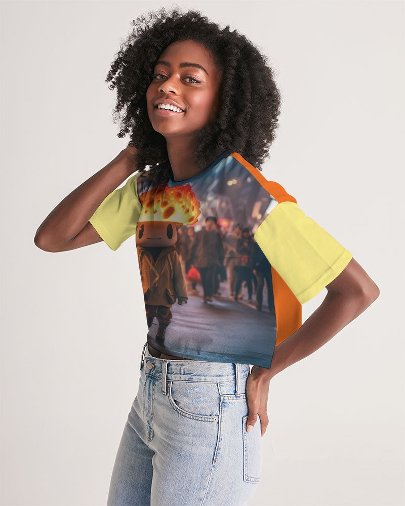Mellow Mush Women's Lounge Cropped Tee