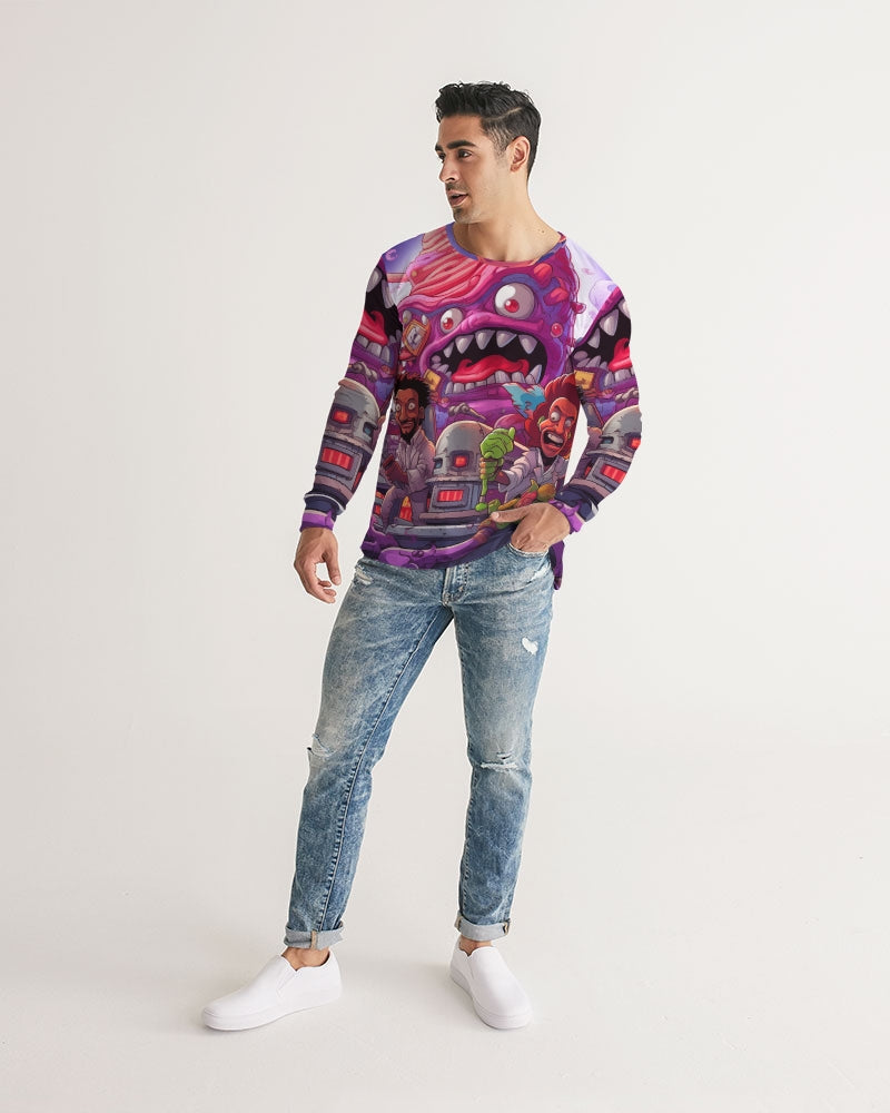 Bubble trouble Men's All-Over Print Long Sleeve Tee